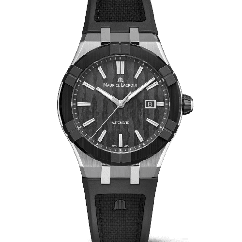 Maurice Lacroix Aikonik Automatic 43 mm Black Rubber Strap