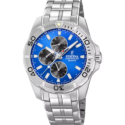 Festina Multifunction Silver Stainless Steel Bracelet