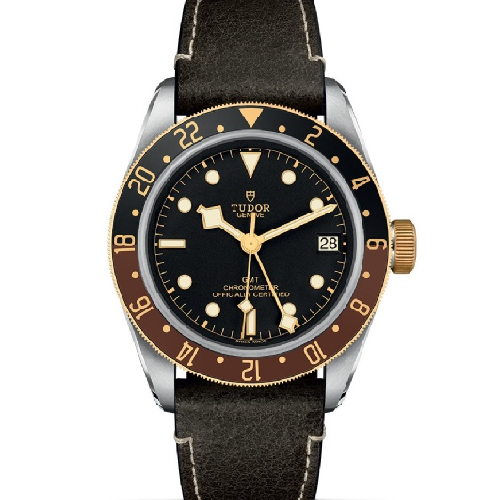 TUDOR Black Bay GMT S&G Brown Leather Strap