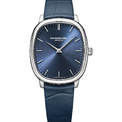 RAYMOND WEIL Toccata Heritage Mechanical Blue Leather Strap