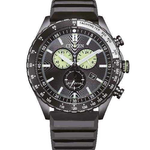 CITIZEN Eco-Drive Black Silicone Strap