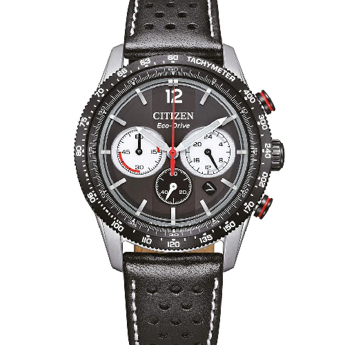 CITIZEN Eco-Drive Black Leather Strap