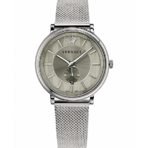 Versace V-Circle Silver Stainless Steel Bracelet