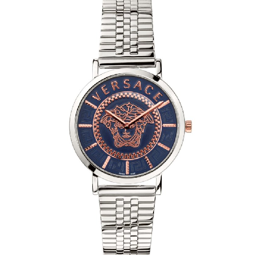 Versace V-Circle Stainless Steel Bracelet