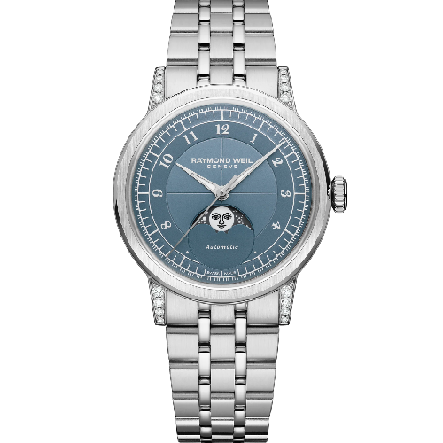 RAYMOND WEIL Millesime Moonphase Stainless Steel Bracalet
