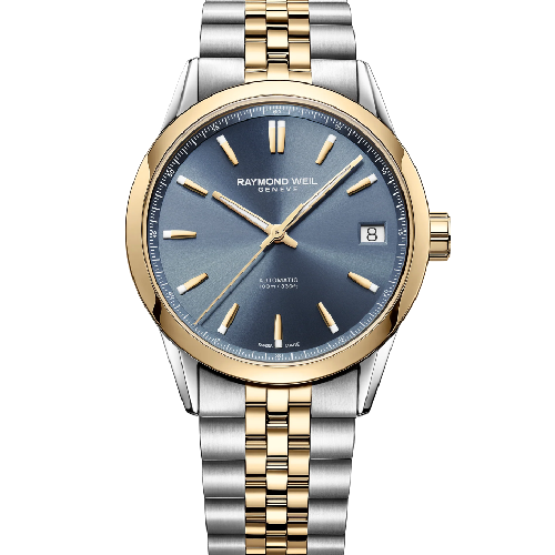 RAYMOND WEIL Freelancer Automatic Date Two Tone Stainless Steel Bracelet