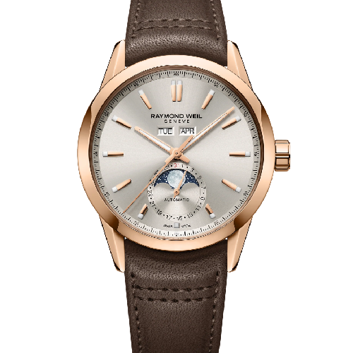 RAYMOND WEIL Freelancer Complete Calendar Automatic Brown Leather Strap