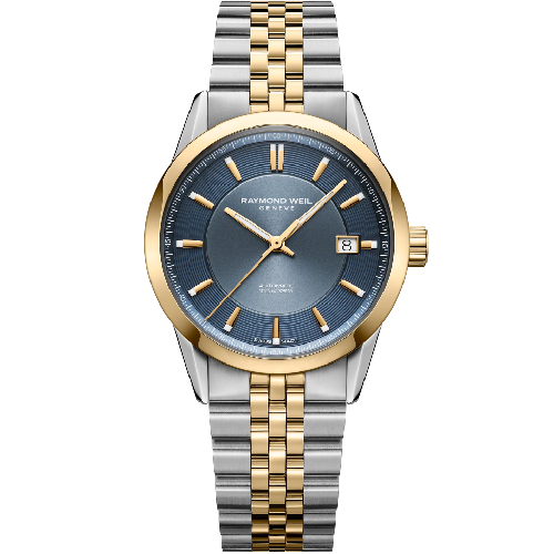 RAYMOND WEIL Freelancer Automatic Date Two Tone Stainless Steel Bracelet