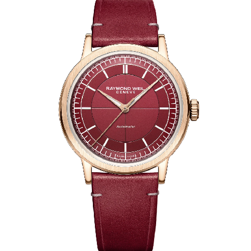 RAYMOND WEIL Millesime Red Leather Strap