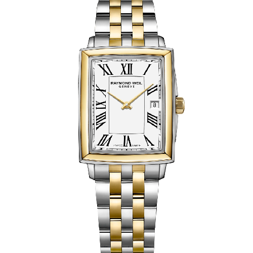 RAYMOND WEIL Toccata Square Two Tone Stainless Steel Bracelet