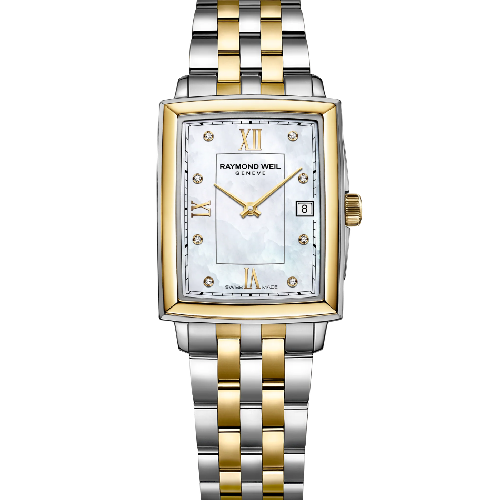 RAYMOND WEIL Toccata Square Two Tone Stainless Steel Bracelet