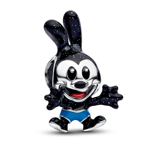 PANDORA Σύμβολο με τον Oswald το τυχερό κουνέλι της Disney Ασήμι 925