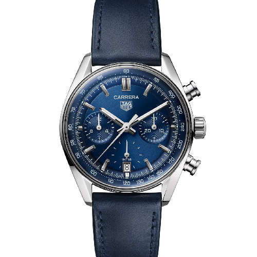 TAG Heuer Carrera Automatic Chronograph 39 mm Blue Leather Strap