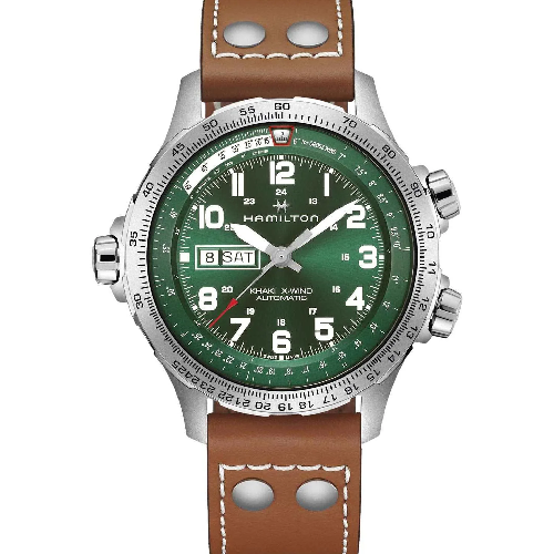 HAMILTON Khaki Aviation X-Wind Automatic Brown Leather Strap