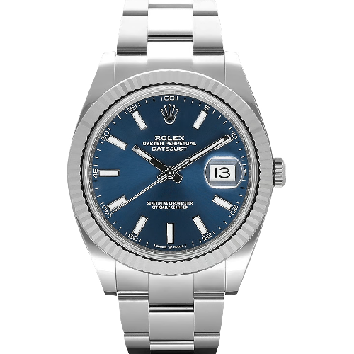 Rolex Datejust 41 White Rolesor – Bright Blue Dial (m126334-0001)