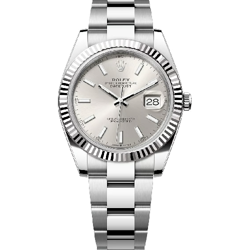 Rolex Datejust 41 Oystersteel and White Gold – Silver Dial