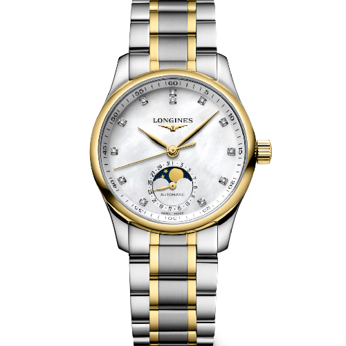 LONGINES Master Collection Moonphase Two Tone Stainless Steel Bracelet