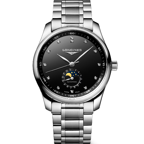 LONGINES Master Collection Moonphase Stainless Steel Bracelet 40 mm