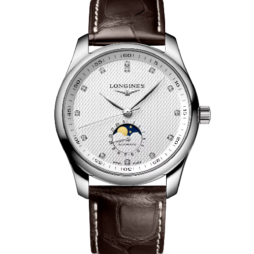 LONGINES Master Collection Moonphase Automatic Brown Leather Strap 40 mm