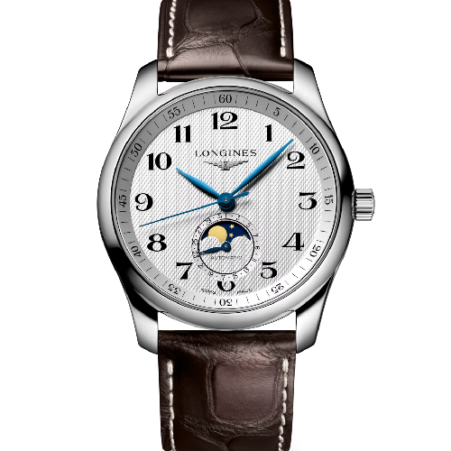 LONGINES Master Collection Moonphase Automatic Brown Leather Strap 40 mm