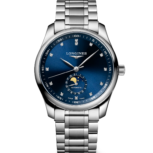 LONGINES Master Collection Moonphase Stainless Steel Bracelet 40 mm