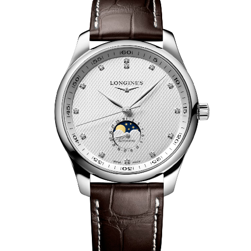 LONGINES Master Collection Moonphase Automatic Brown Leather Strap 42 mm