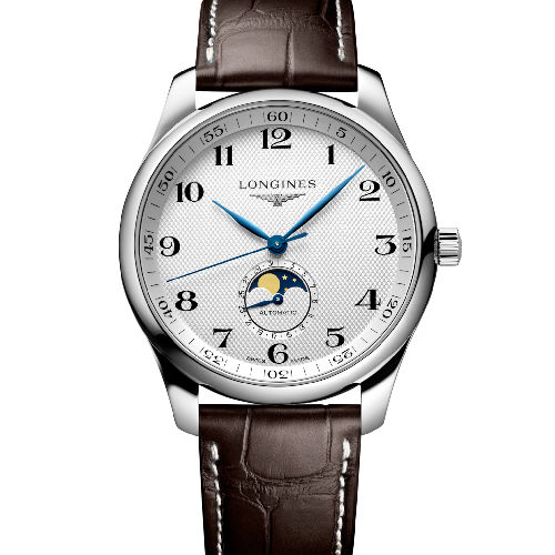 LONGINES Master Collection Moonphase Automatic Brown Leather Strap 42 mm