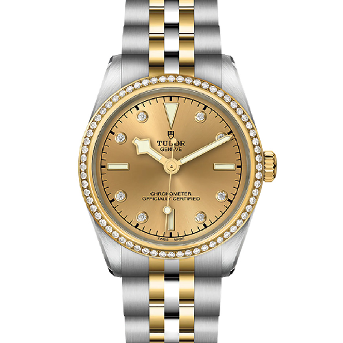 TUDOR Black Bay One 31 mm Diamond Set Silver and Gold Bracelet