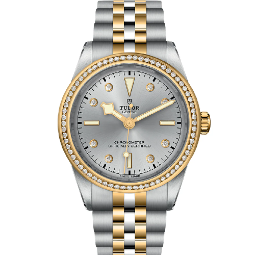 TUDOR Black Bay One 39 mm Diamond Set Silver and Gold Bracelet