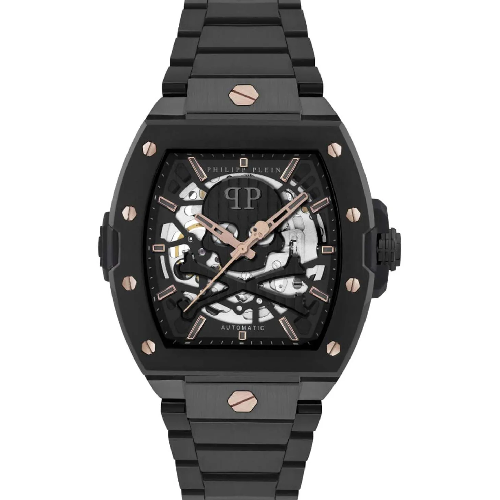 PHILIPP PLEIN The Skeleton 2.0 Automatic Black Stainless Steel Bracelet