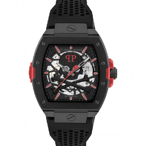PHILIPP PLEIN The Skeleton 2.0 Automatic Black Silicone Strap