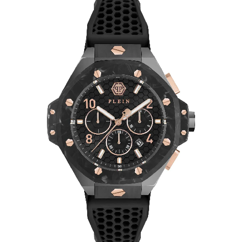 PHILIPP PLEIN Royal Chronograph Black Silicone Strap