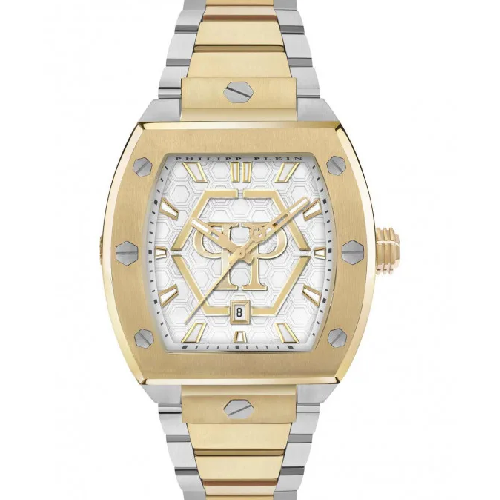 PHILIPP PLEIN The Hexagon Phantom Two Tone Stainless Steel Bracelet