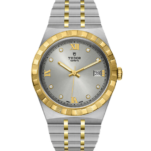 TUDOR Royal 38mm Two Tone Stainless Steel Bracelet