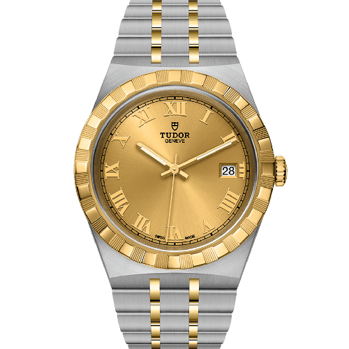 TUDOR Royal 38mm Two Tone Stainless Steel Bracelet