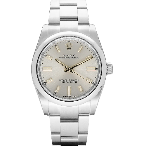 Rolex Oyster Perpetual 34mm Silver Dial