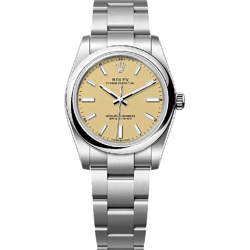 Rolex Oyster Perpetual 34mm Beige Dial