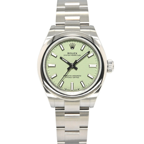 Rolex Oyster Perpetual 28mm Pistachio Dial