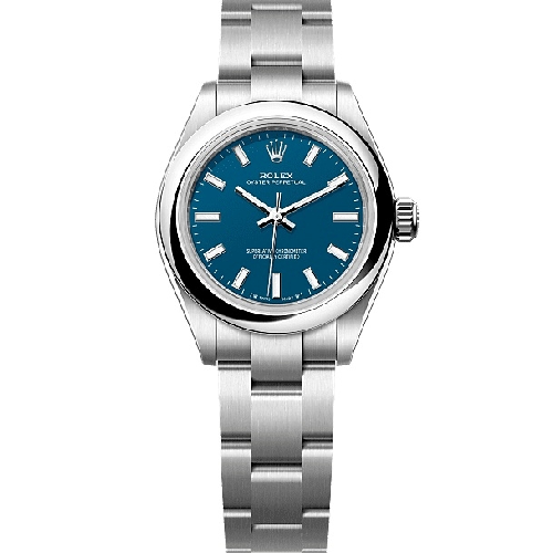 Rolex Oyster Perpetual 28mm Med Blue Dial