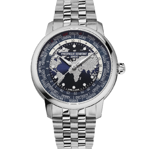 FREDERIQUE CONSTANT Manufacture Classic Worldtimer Stainless Steel Bracelet