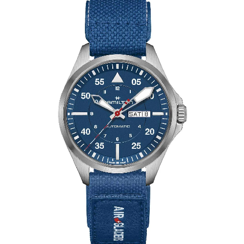 HAMILTON Khaki Aviation Pilot Air Glaciers Blue Strap Special Edition