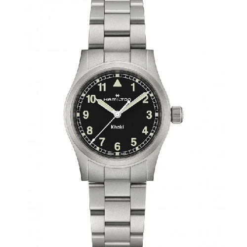 HAMILTON Khaki Field Quartz Silver Stainless Steel Bracelet