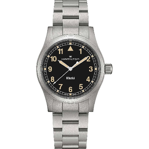 HAMILTON Khaki Field Quartz Silver Stainess Steel Bracelet