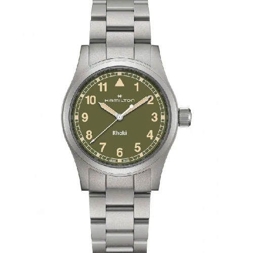 HAMILTON Khaki Field Quartz Silver Stainess Steel Bracelet