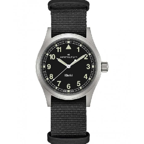 HAMILTON Khaki Field Quartz Black Fabric Strap