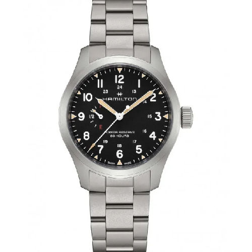 HAMILTON Khaki Field Mechanical Power Reserve Stainless Steel Bracelet