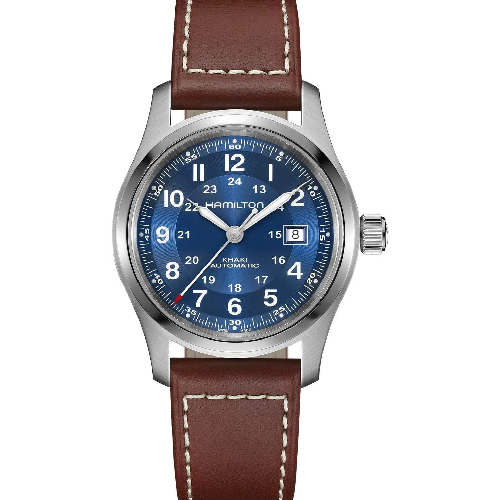 HAMILTON Khaki Field Automatic Brown Leather Strap
