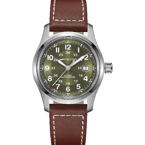 HAMILTON Khaki Field Automatic Brown Leather Strap