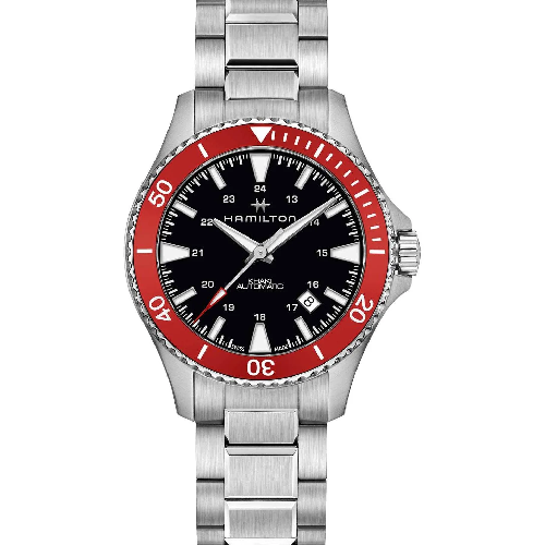 HAMILTON Khaki Navy Scuba Automatic Silver Stainless Steel Bracelet