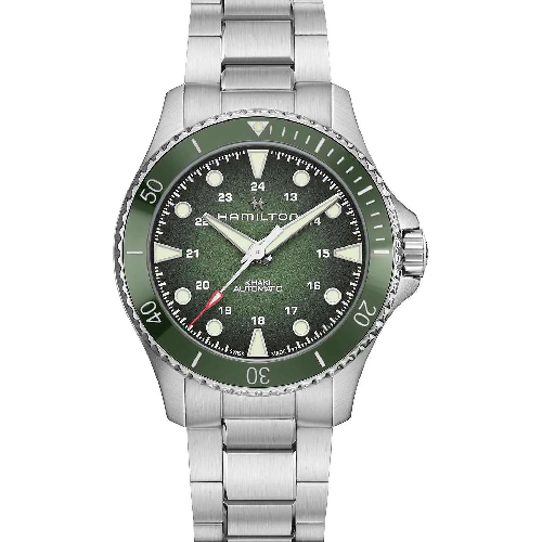 HAMILTON Khaki Navy Scuba Automatic Silver Stainless Steel Bracelet